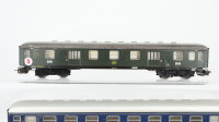 Märklin H0 Konvolut Personenwagen 1.Kl. blau Packwagen grün DB (Abbrüche)