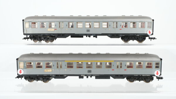 Fleischmann H0 Konvolut "Silberling" Personenwagen 1./2.Kl. 2.Kl. DB (Abbrüche)