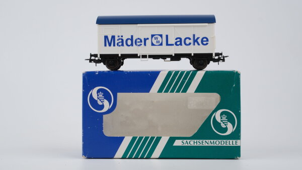 Sachsenmodelle H0 18725 gedeckter Güterwagen "Mäder Lacke"