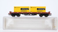 Electrotren H0 003993 Niederbordwagen mit Containern...