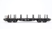 Märklin H0 4516 Flachwagen mit Rungen SSka DB