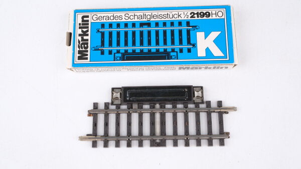 Märklin H0 2199 Gerades Schaltgleisstück 1/2