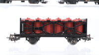 Märklin H0  Konvolut Behältertragwagen "Von Haus zu Haus" Säuretopfwagen DB u.a.
