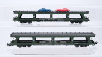 Märklin H0 Konvolut Autotransportwagen teilbeladen DB