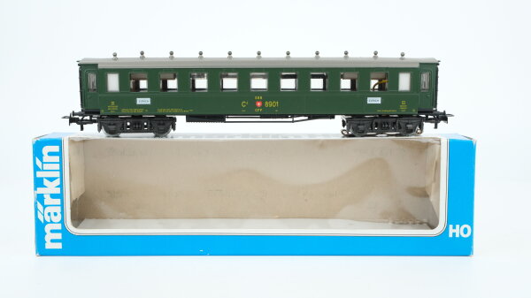 Märklin H0 4138 Schnellzugwagen (8901) 3.Kl. C4ü der SBB
