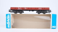 Märklin H0 4473 Niederbordwagen braun Rlmms der DB /...