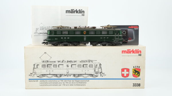 Märklin H0 3338 E-Lok BR Ae 6/6 11414 SBB CFF Wechselstrom Digital Railcom (Gehäuse ist lose)