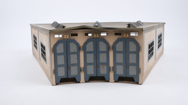 Märklin H0 7028 Ringlokschuppen 3-ständig Blech