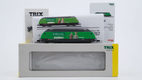 Minitrix N 16763 E-Lok BR 460 080-5 SBB CFF FFS Gleichstrom Digital Sound