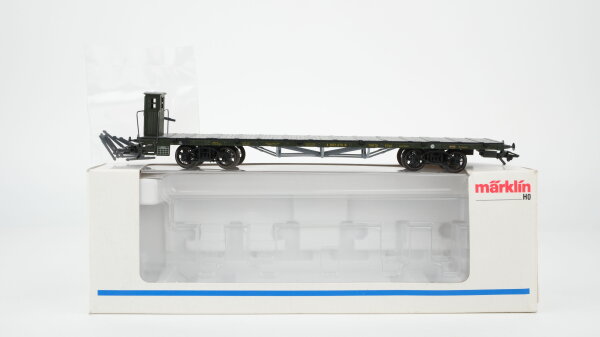 Märklin H0 46280 Flachwagen mit Bremserhaus  SSml der K.Bay.Sts.B.