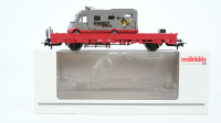 Märklin H0 48611 Niederbordwagen mit Hymer Wohnmobil...