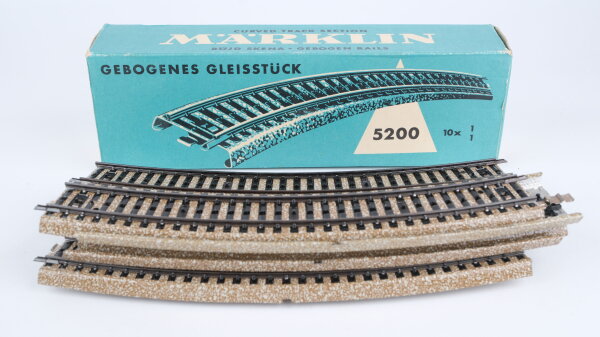 Märklin H0 5200 Gebogenes Gleis 10 Stück