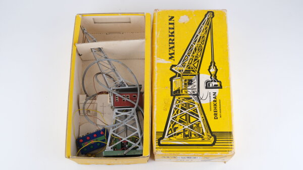 Märklin H0 7051 Drehkran mit Schalter,Hebemagnet (verschmutzt)