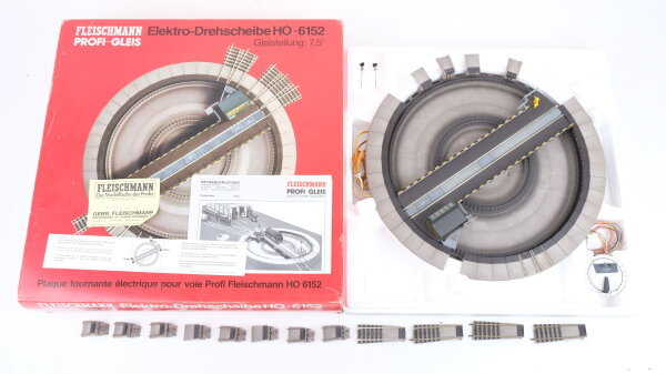 Fleischmann H0 6152 Elektro-Drehscheibe mit Drehscheibenschalter