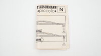 Fleischmann N 9139 piccolo Handweichenpaar mit Stromführung (gebrauchter Zustand)