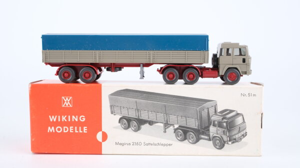 Wiking H0  51 m Magirus 235 D Sattelschlepper
