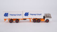 Wiking H0 521 Glattwand-Container Sattelzug