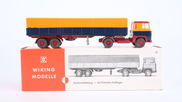 Wiking H0 51 Scania Sattelzug