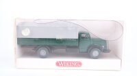 Wiking H0 859 01 24 Pritschen-LKW (MB 6600) grün/grau