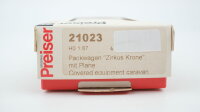Preiser H0 21023 Packwagen Zirkus Krone mit Plane