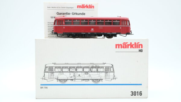 Märklin H0 3016 Schienenbus BR 795 DB Wechselstrom Digital