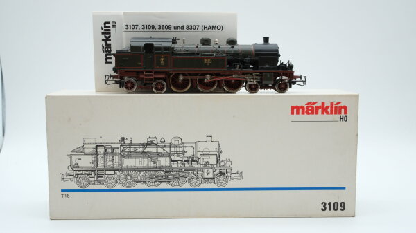 Märklin H0 3109 Tenderlokomotive Reihe T 18 der KPEV Wechselstrom (vermutlich verharzt)
