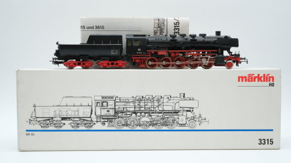 Märklin H0 3315 Dampflok BR 50 3143 DB Wechselstrom (vermutlich verharzt)