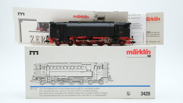 Märklin H0 3420 Diesellok BR V 3201 DRG Wechselstrom Delta Digital (Fahrgeräusche)