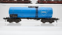 Fleischmann H0 Konvolut Kesselwagen "Aral" Flachwagen mit PKW Behältertragewagen DB