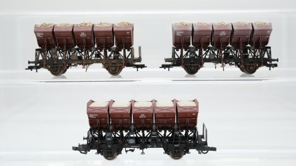 Roco H0 Konvolut Muldenkippwagen beladen DB