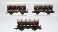 Roco H0 Konvolut Muldenkippwagen beladen DB
