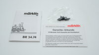 Märklin H0 34972 Dampflok mit Tender BR 34 7462 DR Wechselstrom Delta Digital