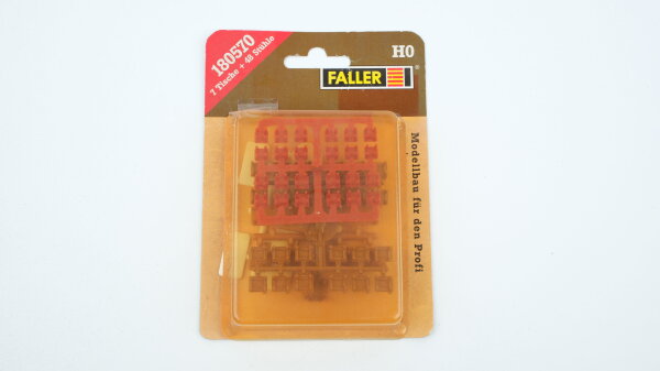 Faller H0 180570 7 Tische + 48 Stühle