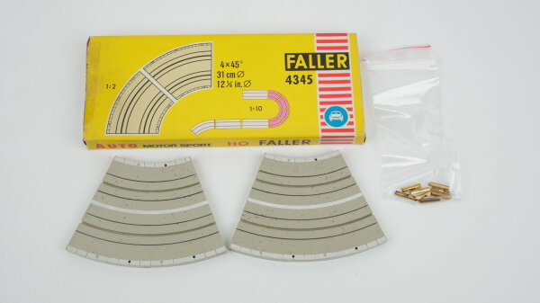 Faller H0 4345 Schienen 4 x Kurve 45 Grad