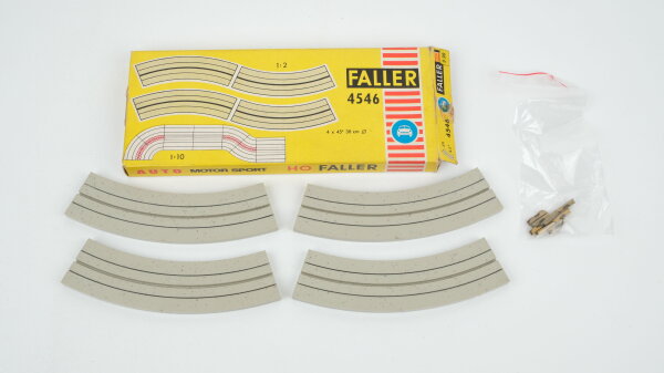 Faller H0 4546 4 x einspurige Kurven