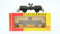 Fleischmann H0 1451A Flachwagen mit Holzauslegerhalter DB