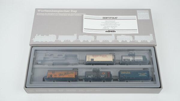 Märklin H0 2857 Güterzug Sonderserie zum 125 jährigen Märklin-Jubiläum K.W.St.E. Wechselstrom (Unvollständig)