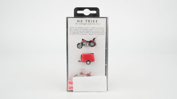 Busch H0 1152 Trike mit Anhänger und Bike