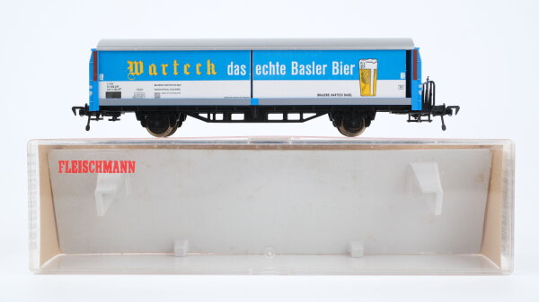 Fleischmann H0 5337 Schiebewand-Wagen (Warteck - Basler Bier) 21 85 022 0 333-2