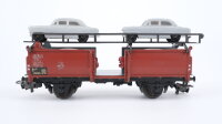 Märklin H0 315/4G Autotransportwagen mit Pkw  Off 52  Laaes 541 der DB
