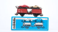 Märklin H0 4613 Autotransportwagen mit 4 PKW DB