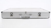 Unbekannt H0 Alu Vitrinenkoffer 51x46x7cm 12 Abteile mit Schlüssel (Kratzer)