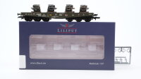 Liliput H0 L235742 Schwerlasttransportwagen mit 4...