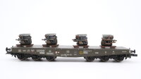 Liliput H0 L235742 Schwerlasttransportwagen mit 4 Panzermotoren Bundeswehr DB