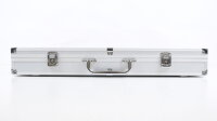 Unbekannt H0 Alu Vitrinenkoffer 51x46x7cm 12 Abteile mit Schlüssel (Kratzer)