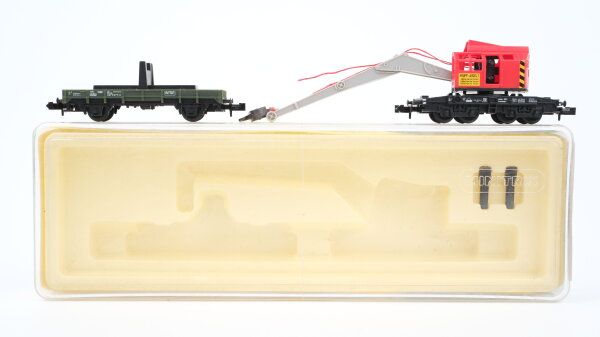 Minitrix N 13590 Kranschutzwagen DB