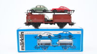 Märklin H0 4613 Autotransportwagen mit 4 PKW DB