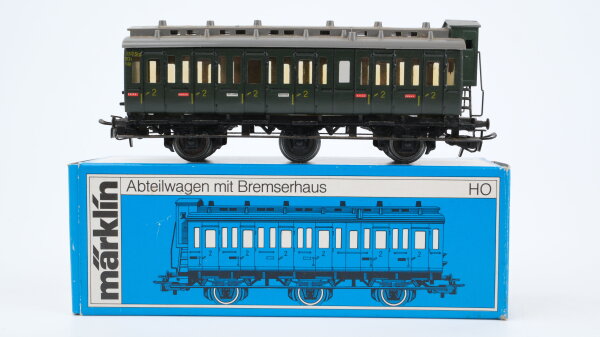 Märklin H0 4005 Abteilwagen mit Bremserhaus 2. Kl.
