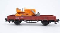 Märklin H0 4424 Niederbordwagen (mit Planierraupe)  Kklm 505  X05 der DB