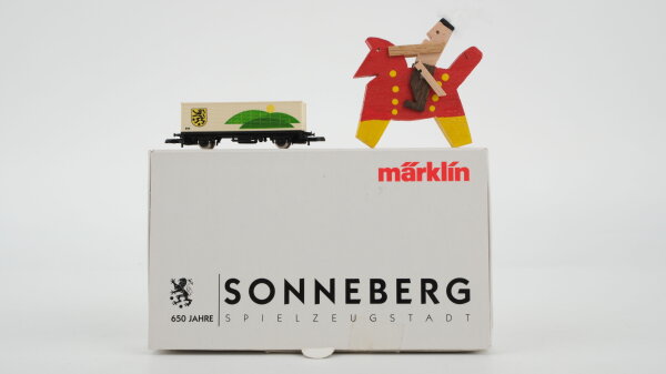 Märklin Z 98012 Güterwagen Behälter-Tragwagen (650 Jahre Sonneberg)